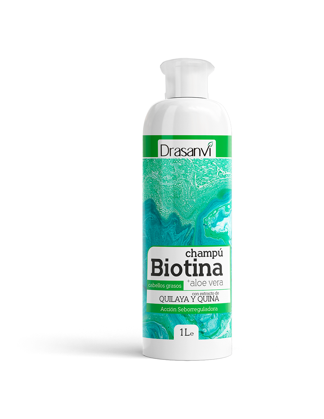 Farmacia Fuentelucha | Drasanvi Champú Biotina y Aloe Vera Quilaya y Quina  1000 ml