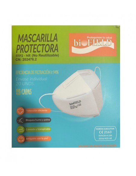 Farmacia Fuentelucha | Mascarilla protección FFP2 BIO 5 capas negra