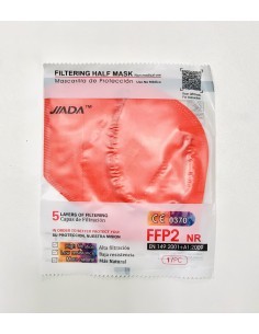 Farmacia Fuentelucha | Mascarilla protección FFP2 Jiada 5 capas roja
