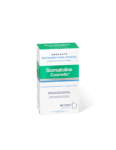 Farmacia Fuentelucha | Somatoline Recarga Vendas Drenantes Acción Reductora  de Choque 3Uds