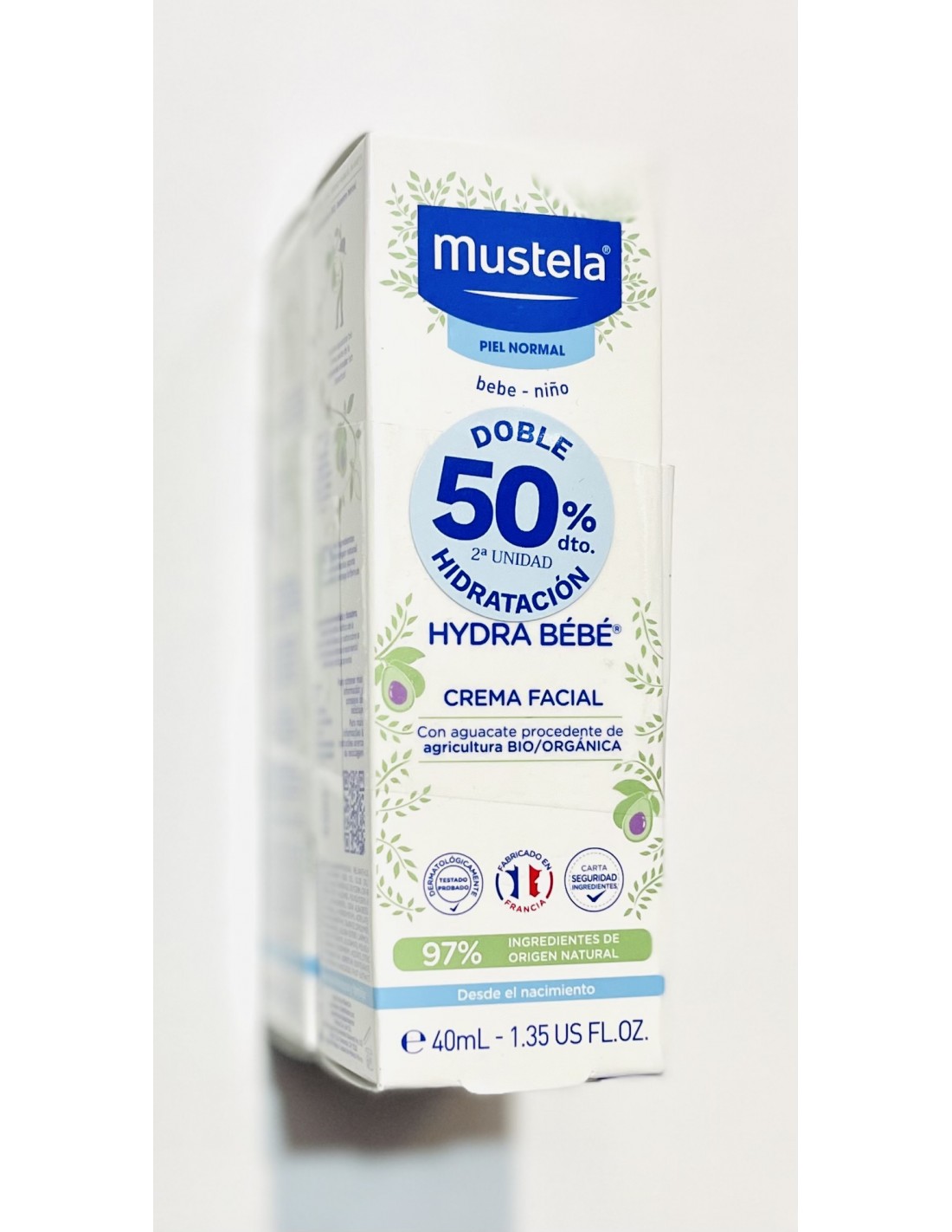 Mustela® Hydra bebé crema cara 40ml