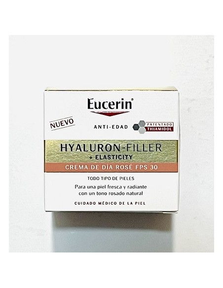 Farmacia Fuentelucha | Eucerin Hyaluron Filler + Elasticity Crema Día Rose  FPS 30 50 ml