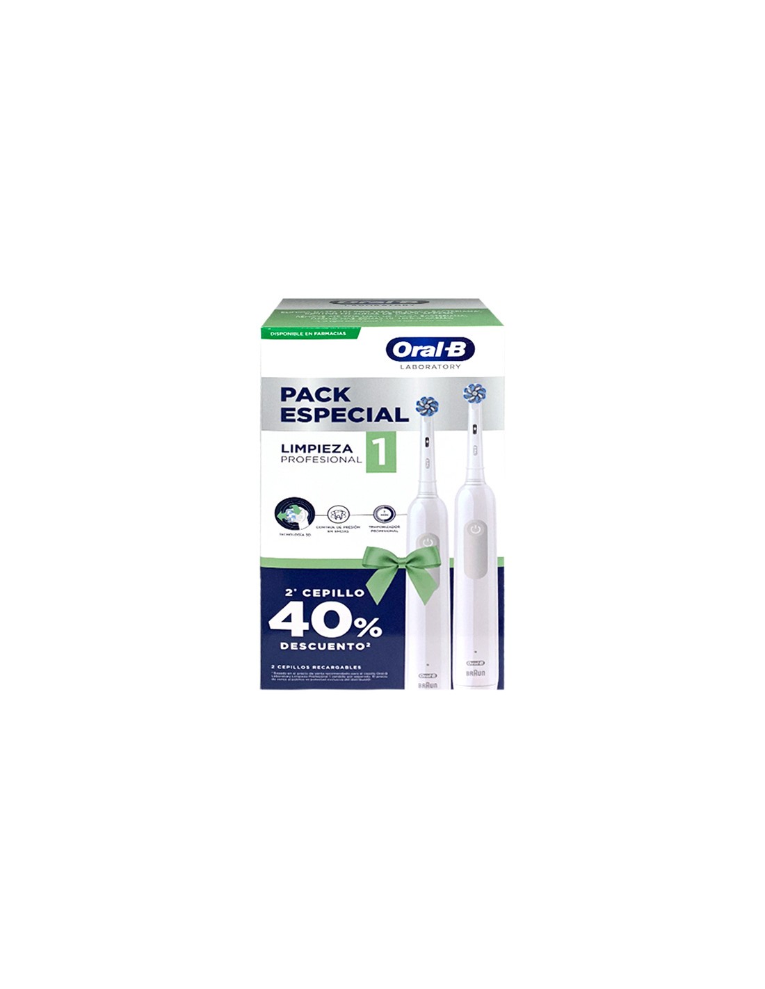 Farmacia Fuentelucha | Oral B Pack 2 Cepillos Electrico Limpieza Profesional
